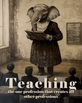 Teaching is the one profession that creates all other professions - Teacher & Education Art Prints - 8"x10" Artwork for 11"x14" Frame