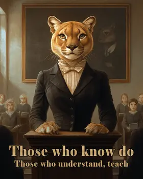 Those who know do. Those who understand, teach - Teacher & Education Art Prints - 8"x10" Artwork for 11"x14" Frame
