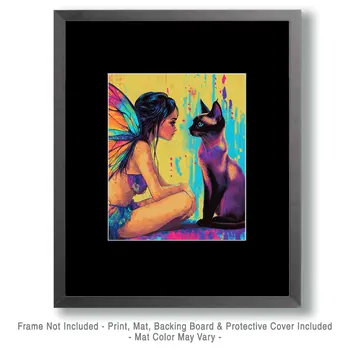 The Feeling is Mutual - Fairies Wall Art Prints – 8″x10″ Artwork for 11″x14″ Frame