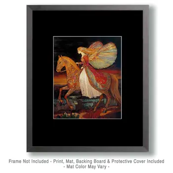 Late Night Ride Back - Fairies Wall Art Prints – 8″x10″ Artwork for 11″x14″ Frame