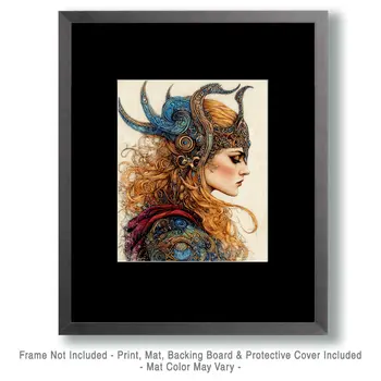 Fabulous Freya - Freya the Norse Goddess Wall Art Prints – 8″x10″ Artwork for 11″x14″ Frame