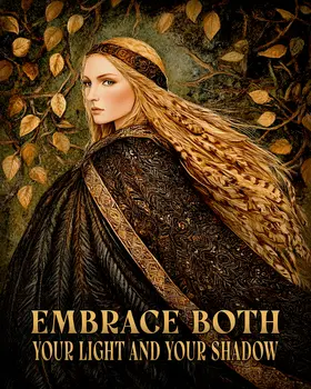 Embrace - Freya the Norse Goddess Wall Art Prints – 8″x10″ Artwork for 11″x14″ Frame