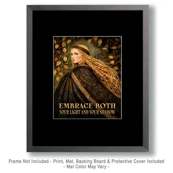 Embrace - Freya the Norse Goddess Wall Art Prints – 8″x10″ Artwork for 11″x14″ Frame