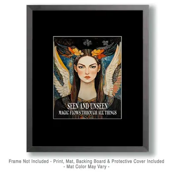 Seen and Unseen - Freya the Norse Goddess Wall Art Prints – 8″x10″ Artwork for 11″x14″ Frame