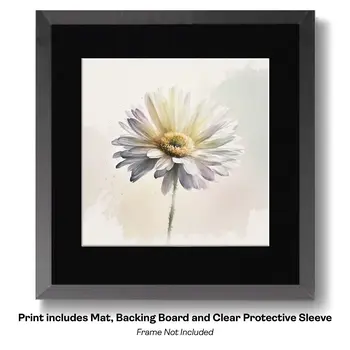 Flowering Desert Cactus with Pink Flowers 8"x10" Floral Art Print for 11"x14" Frame