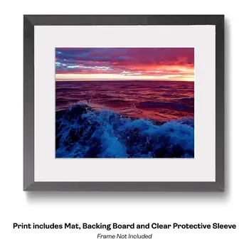 Reflection of Sun Peaking Through - Wall Art Print - Moody Ethereal Landscapes - 10"x8" Artwork - 14"x11" Mat