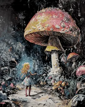 Trying to Reason with a Shroom - Mushroom Art Prints - 8"x10" Art Print for 11"x14" Frame