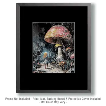 Trying to Reason with a Shroom - Mushroom Art Prints - 8"x10" Art Print for 11"x14" Frame