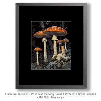 Shroom Dream - Mushroom Art Prints - 8"x10" Art Print for 11"x14" Frame