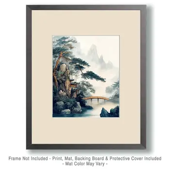 Morning Solitude - Nature Art Prints - 8"x10" Artwork for 11"x14" Frame