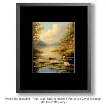 Highland Pond - Nature Art Prints - 8"x10" Artwork for 11"x14" Frame