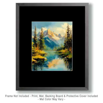 Stillwater - Nature Art Prints - 8"x10" Artwork for 11"x14" Frame