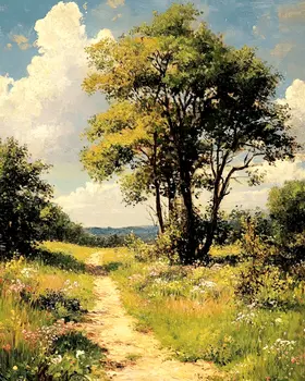 Baxter's Old Farm Path - Nature Art Prints - 8"x10" Artwork for 11"x14" Frame