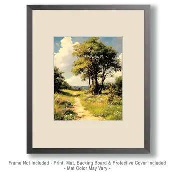 Baxter's Old Farm Path - Nature Art Prints - 8"x10" Artwork for 11"x14" Frame