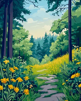 Fine Morning for a Walk - Nature Art Prints - 8"x10" Artwork for 11"x14" Frame