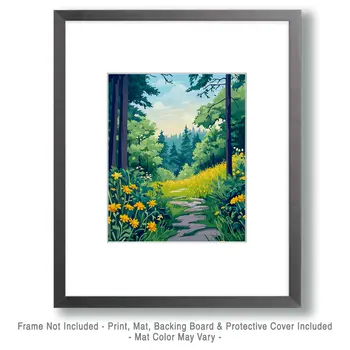 Fine Morning for a Walk - Nature Art Prints - 8"x10" Artwork for 11"x14" Frame