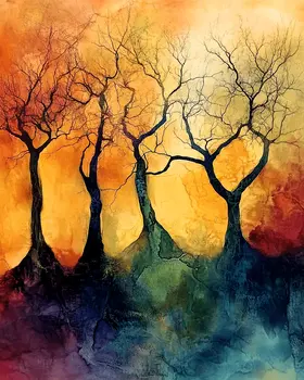 Wicked Woods - Nature Art Prints - 8"x10" Artwork for 11"x14" Frame