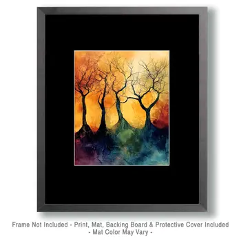 Wicked Woods - Nature Art Prints - 8"x10" Artwork for 11"x14" Frame