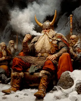 Primo Stuff! - Odin the Norse God Wall Art Prints – 8″x10″ Artwork for 11″x14″ Frame