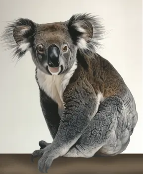 Koala Bear Studio Portrait - Animal Kingdom Wall Art Prints, from Cute to Majestic – 8″x10″ Artwork for 11″x14″ Frame