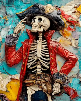 To Be or Not to Be. Answered. - Skull & Skeleton Art Prints - 8"x10" Art Print for 11"x14" Frame