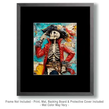 To Be or Not to Be. Answered. - Skull & Skeleton Art Prints - 8"x10" Art Print for 11"x14" Frame