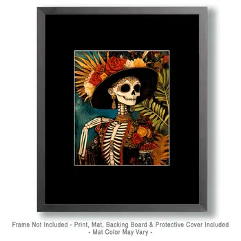 West Side Lucy - Skull & Skeleton Art Prints - 8"x10" Art Print for 11"x14" Frame