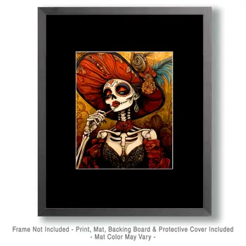 Deep South Sally - Skull & Skeleton Art Prints - 8"x10" Art Print for 11"x14" Frame