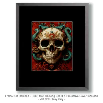 Cranium Trip - Skull & Skeleton Art Prints - 8"x10" Art Print for 11"x14" Frame