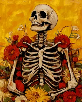 Old Sunshine - Skull & Skeleton Art Prints - 8"x10" Art Print for 11"x14" Frame
