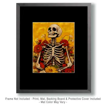 Old Sunshine - Skull & Skeleton Art Prints - 8"x10" Art Print for 11"x14" Frame