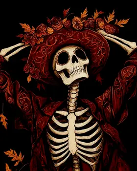 Good to be Dead - Skull & Skeleton Art Prints - 8"x10" Art Print for 11"x14" Frame