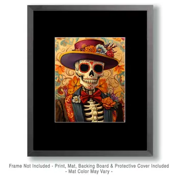 The Late Kansas Katy - Skull & Skeleton Art Prints - 8"x10" Art Print for 11"x14" Frame