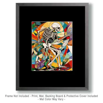 Steppin' Out - Skull & Skeleton Art Prints - 8"x10" Art Print for 11"x14" Frame