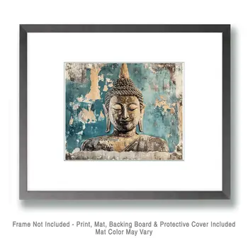 Buddha #1 - Rattanakosin Style Wall Art Prints – 8″x10″ Artwork for 11″x14″ Frame