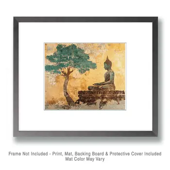 Buddha #3 - Rattanakosin Style Wall Art Prints – 8″x10″ Artwork for 11″x14″ Frame