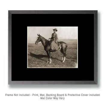 Montana Girl - Authentic Western Wall Art Prints – 8″x10″ Artwork for 11″x14″ Frame