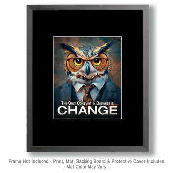 Change - Animals in Business Art Prints - 8"x10" Artwork for 11"x14" Frame