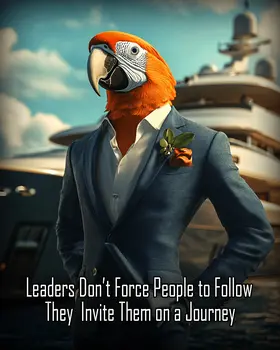 Leaders - Animals in Business Art Prints - 8"x10" Artwork for 11"x14" Frame