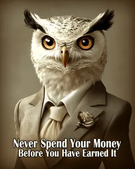 Earned Money - Animals in Business Art Prints - 8"x10" Artwork for 11"x14" Frame