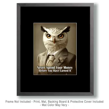 Earned Money - Animals in Business Art Prints - 8"x10" Artwork for 11"x14" Frame