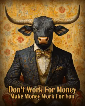 Make Money Work - Animals in Business Art Prints - 8"x10" Artwork for 11"x14" Frame
