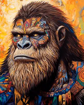 Bigfoot Tripping - Bigfoot Art Prints – 8″x10″ Artwork in 11″x14″ Mat