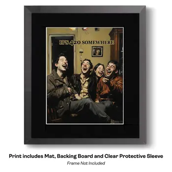 420 Somewhere Blissed Out – 420 8″x10″ Artwork for 11″x14″ Frame
