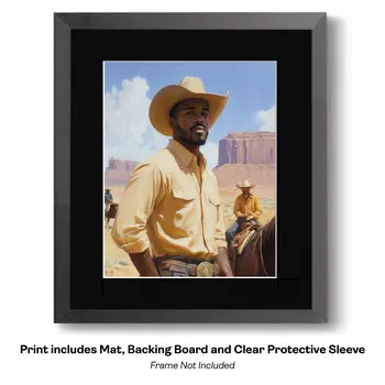 Cowboy Reflecting - Cowboy Western Art Prints 8"x10" Artwork