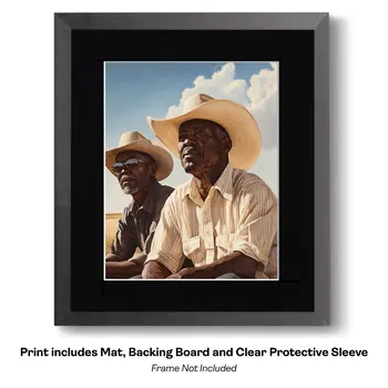 Cowboy Reflecting - Cowboy Western Art Prints 8"x10" Artwork