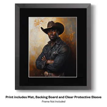 Cowboy Reflecting - Cowboy Western Art Prints 8"x10" Artwork