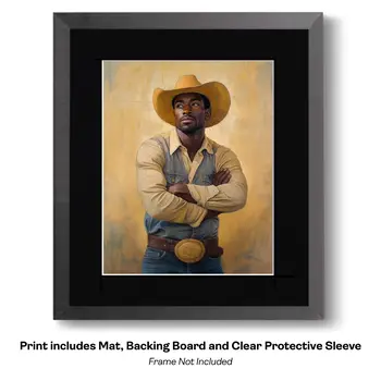 Cowboy Reflecting - Cowboy Western Art Prints 8"x10" Artwork