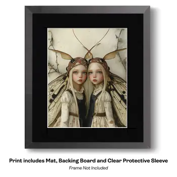 Rasta Fairy Man Chilling - Fairies Worldwide – 8″x10″ Artwork in 12″x14″ Mat