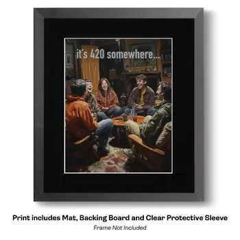 420 Somewhere Blissed Out – 420 8″x10″ Artwork for 11″x14″ Frame